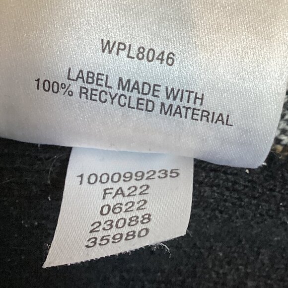 Charter Club Houndstooth Sweater Sz PM Black White Red #319C - Picture 10 of 10